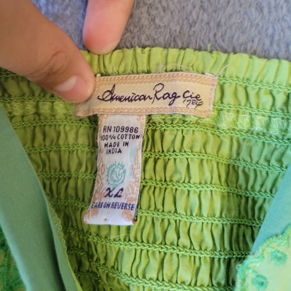 green y2k baby doll milk maid top - Picture 2 of 5